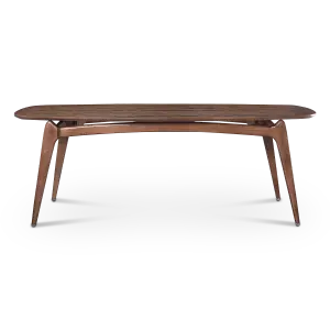Eettafel Japandi Deens Ovaal Walnoot