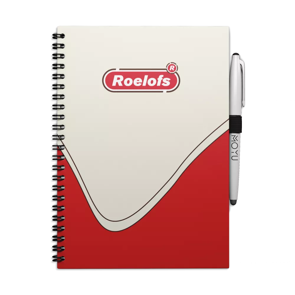 Uitwisbaar Notitieboek A5 | Met eigen logo | Hardcover | V.a. 50 stuks