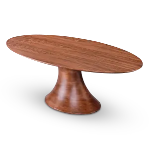 Ovale Tulip Eettafel Walnoot