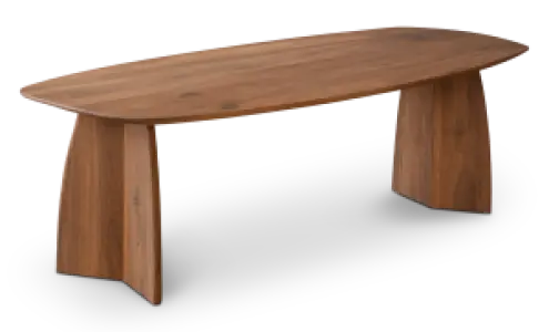 Cavel Nordic Curve Eettafel | Massief Amerikaans Walnoot | Deens Ovaal