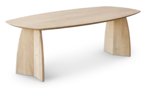 Cavel Nordic Curve Eettafel | Massief Eiken | Deens Ovaal