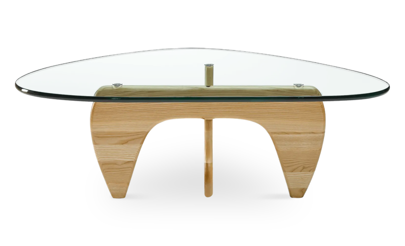 Japandi Salontafel Sabi | Glazen Blad | Essen Onderstel