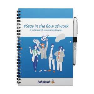 Uitwisbaar Notitieboek A5 | Met eigen logo | Hardcover | V.a. 50 stuks