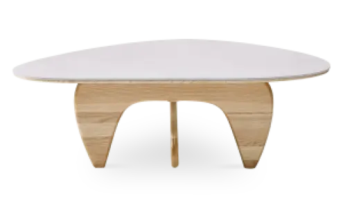 Japandi Salontafel Sabi | Wit Keramiek | Essen Onderstel