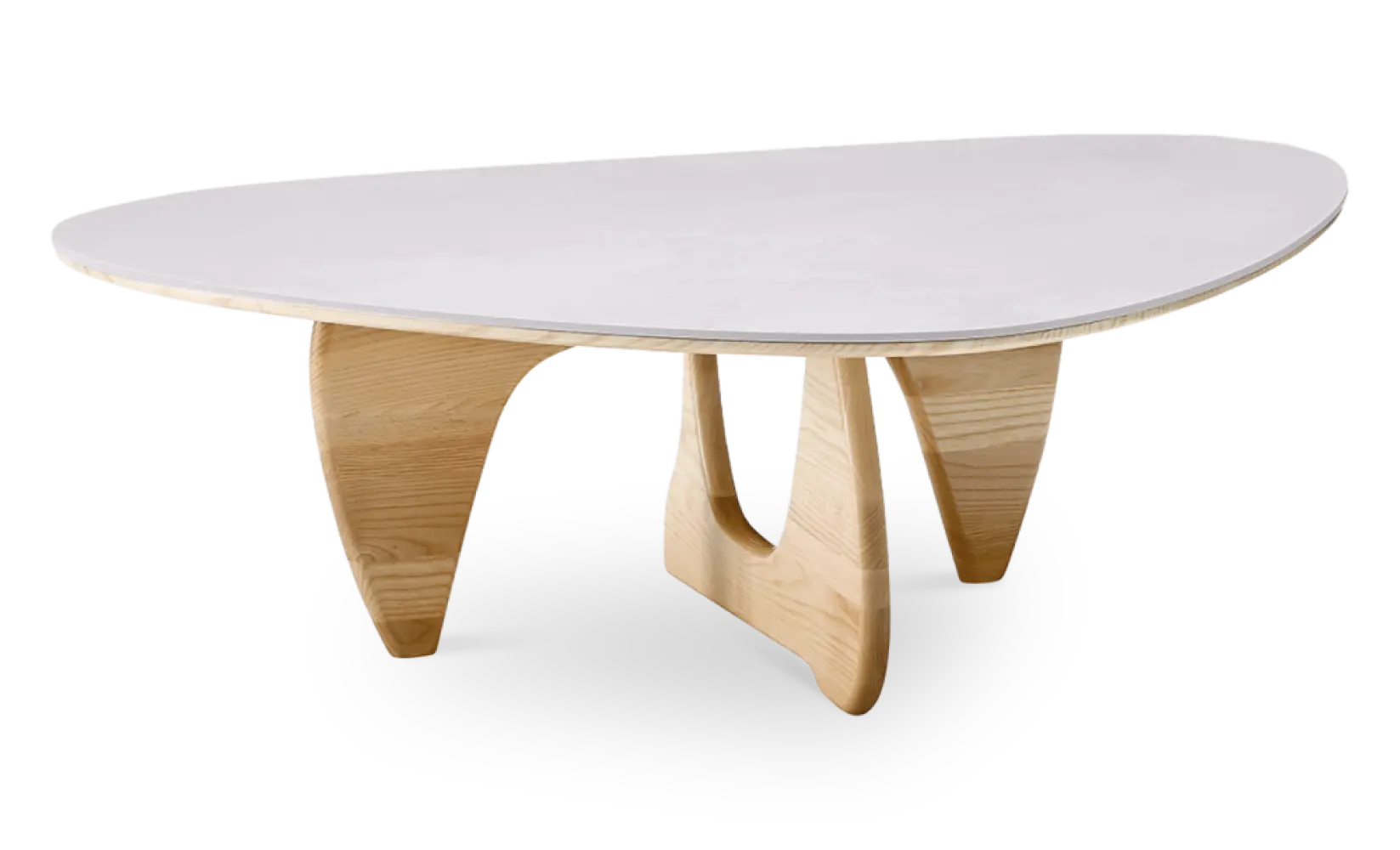 Japandi Salontafel Sabi | Wit Keramiek | Essen Onderstel