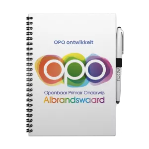 Uitwisbaar Notitieboek A5 | Met eigen logo | Hardcover | V.a. 50 stuks