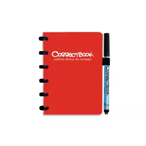 Correctbook | A6 | 40 pagina's blanco | Rood