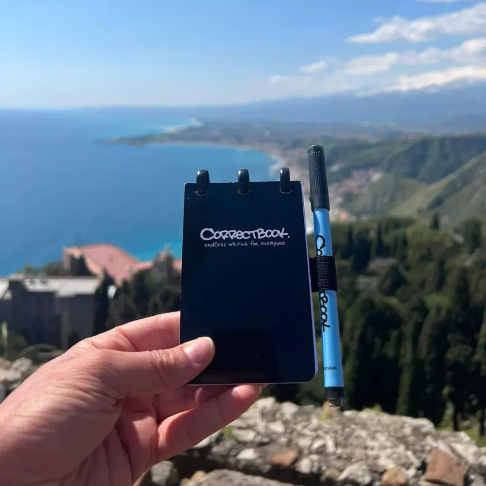 Correctbook | A7 | 40 pagina's blanco | Blauw | 4 stuks