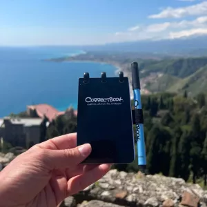 Correctbook | A7 | 40 pagina's blanco | Blauw | 4 stuks