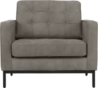 Italo Chair Elegant Silver/Grey Velvet