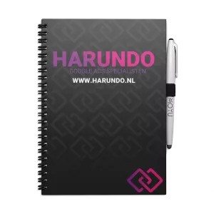Uitwisbaar Notitieboek A5 | Met eigen logo | Hardcover | V.a. 50 stuks