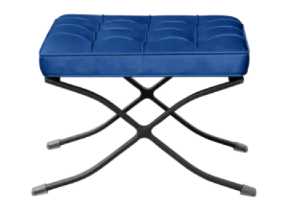 Paviljoen Ottoman Kings Blue Velvet | Black Frame