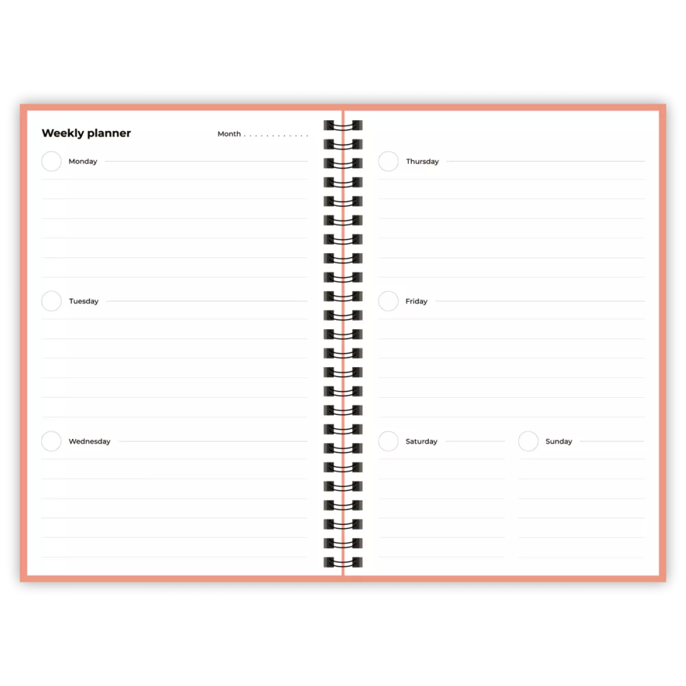 Happinote | A5 | 100 pagina's | Softcover | Pink Desert