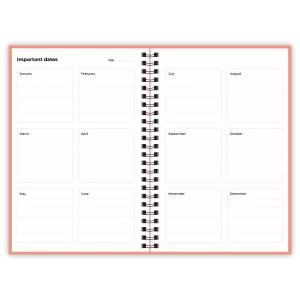 Happinote | A5 | 100 pagina's | Softcover | Pink Desert