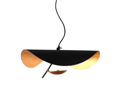 Hanglamp Gulf | Mat Zwart / Goud