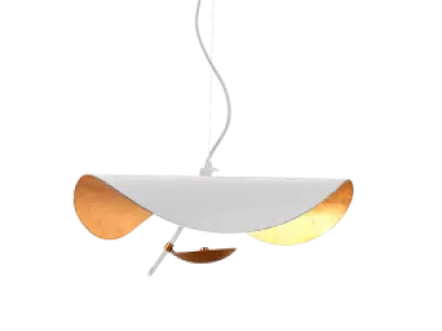 Hanglamp Gulf | Mat Wit / Goud