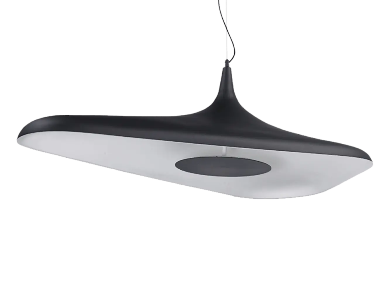 Hanglamp Strancia | Zwart / Wit