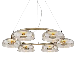 Kroonluchter Amber | Goud Amber