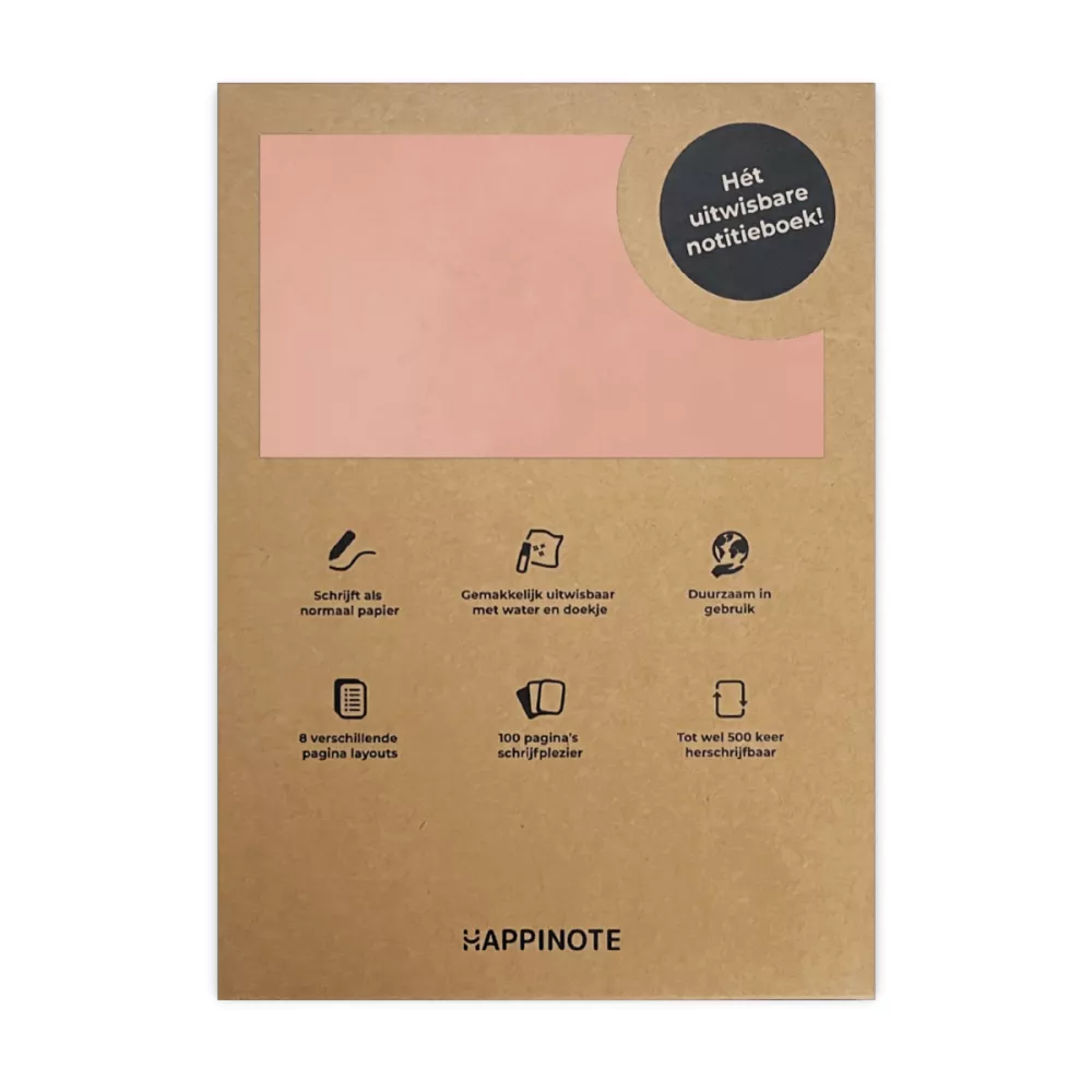 Happinote | A5 | 100 pagina's | Softcover | Pink Desert