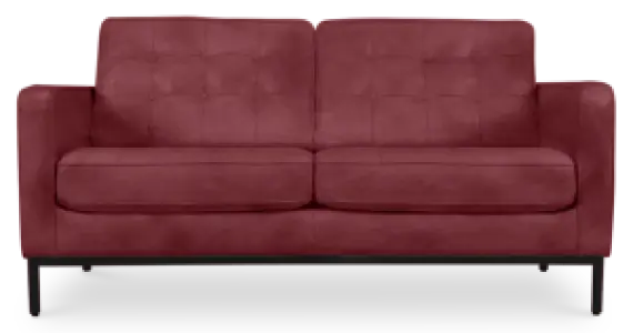 Italo Twee Zits Bordeaux Red Velvet