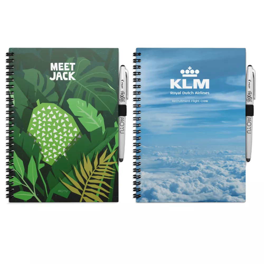 Uitwisbaar Notitieboek A5 | Met eigen logo | Softcover | V.a. 25 stuks Uitwisbaar Notitieboek A5 | Met eigen logo | Softcover | V.a. 25 stuks