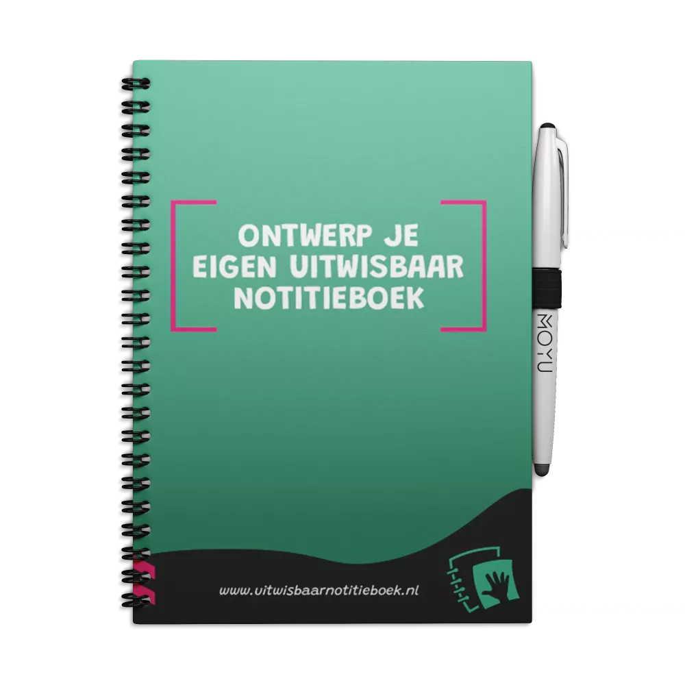 Uitwisbaar Notitieboek A4 | Met eigen logo | Hardcover | V.a. 50 stuks Uitwisbaar Notitieboek A4 | Met eigen logo | Hardcover | V.a. 50 stuks