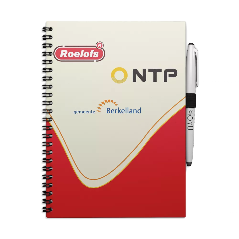 Uitwisbaar Notitieboek A4 | Met eigen logo | Hardcover | V.a. 50 stuks Uitwisbaar Notitieboek A4 | Met eigen logo | Hardcover | V.a. 50 stuks