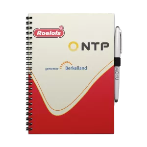 Uitwisbaar Notitieboek A4 | Met eigen logo | Hardcover | V.a. 50 stuks