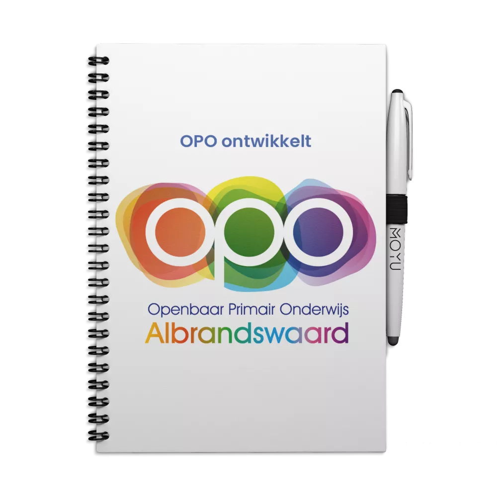 Uitwisbaar Notitieboek A4 | Met eigen logo | Hardcover | V.a. 50 stuks Uitwisbaar Notitieboek A4 | Met eigen logo | Hardcover | V.a. 50 stuks
