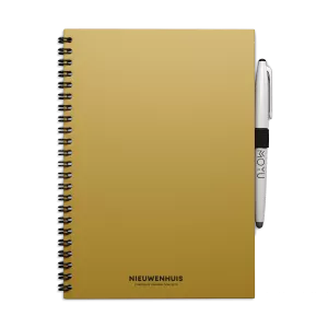 Uitwisbaar Notitieboek A4 | Met eigen logo | Hardcover | V.a. 50 stuks