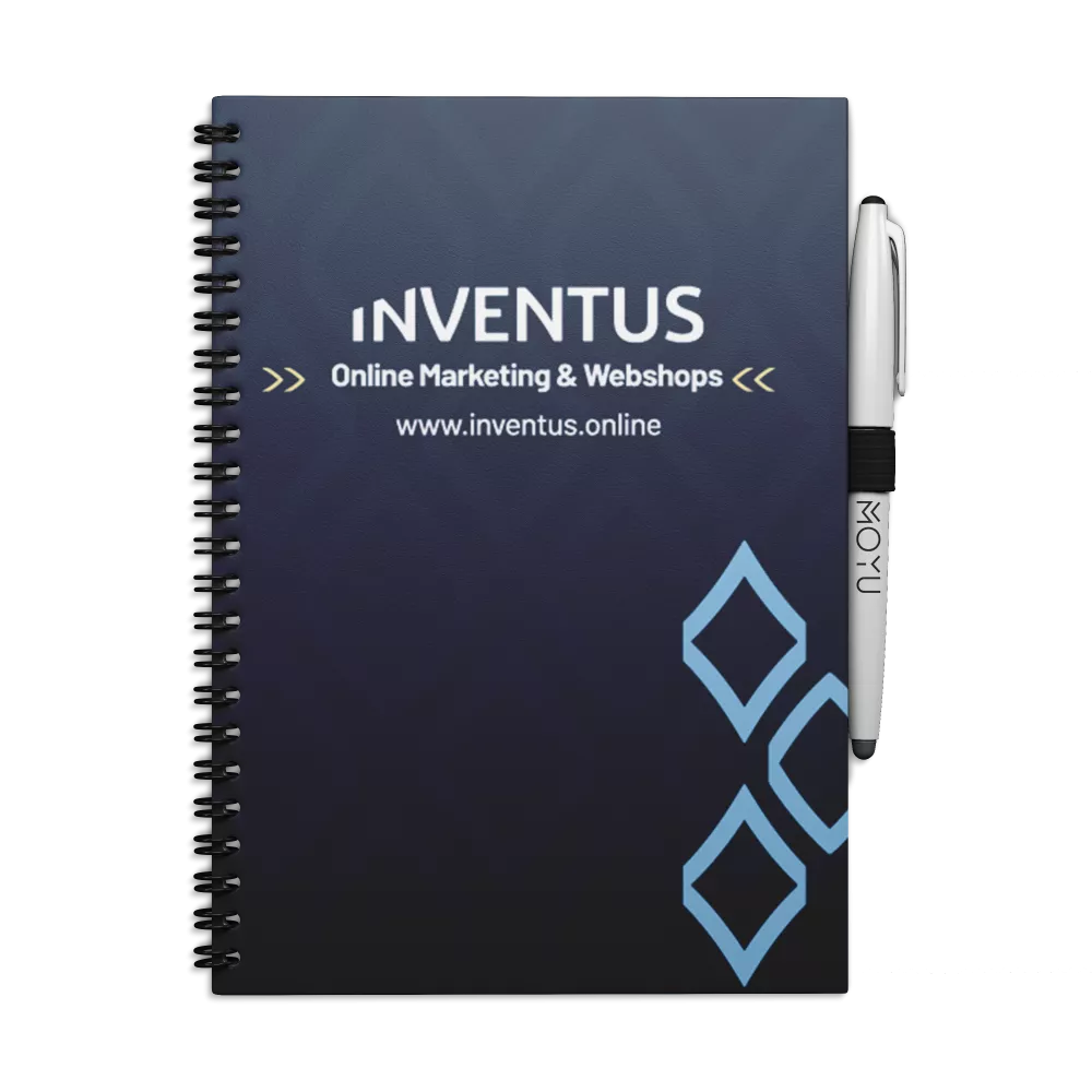 Uitwisbaar Notitieboek A4 | Met eigen logo | Hardcover | V.a. 50 stuks Uitwisbaar Notitieboek A4 | Met eigen logo | Hardcover | V.a. 50 stuks