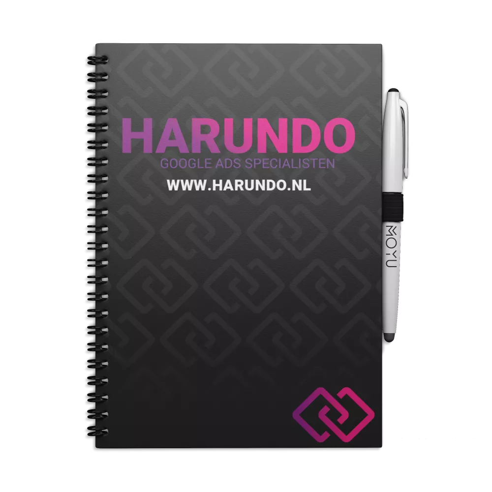 Uitwisbaar Notitieboek A4 | Met eigen logo | Hardcover | V.a. 50 stuks Uitwisbaar Notitieboek A4 | Met eigen logo | Hardcover | V.a. 50 stuks