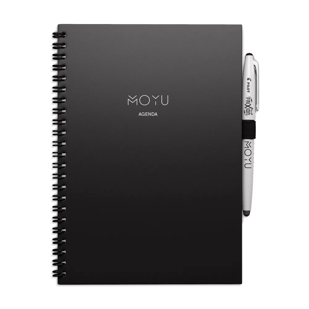 MOYU A5 Uitwisbaar Agenda Business Black - Hardcover MOYU A5 Uitwisbaar Agenda Business Black - Hardcover