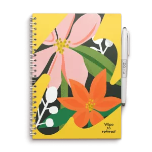 MOYU A5 Uitwisbaar Notitieboek Flower Vibes - Premium Cover