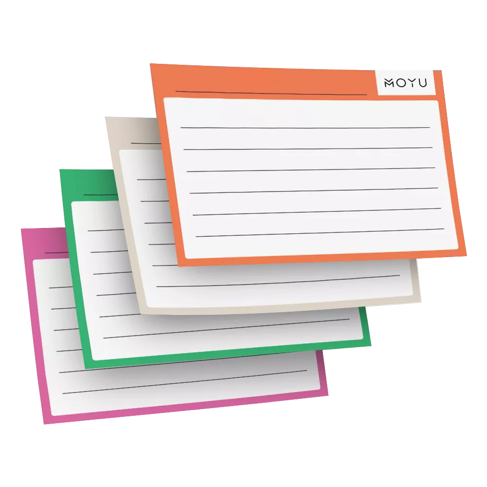 Uitwisbaar MOYU Indexkaarten