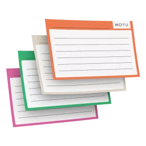 Uitwisbaar MOYU Indexkaarten