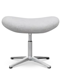 Flegg Ottoman / Hocker Licht Grijs Kasjmier