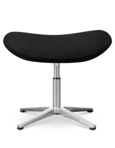 Flegg Ottoman / Hocker Zwart Kasjmier