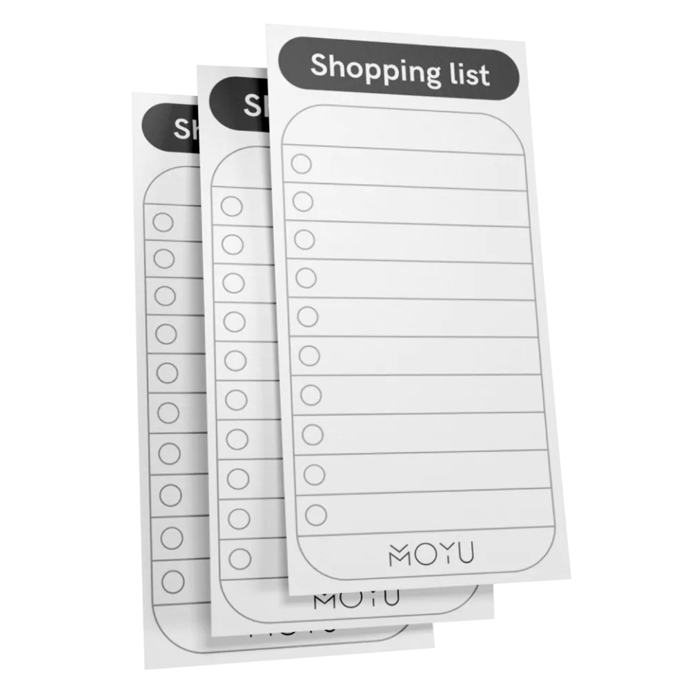Uitwisbaar Boodschappenlijstje x3