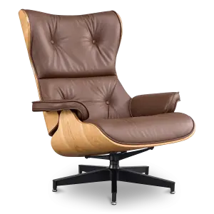 Cavel Lounge Chair Bruin Leer | Essen Schalen
