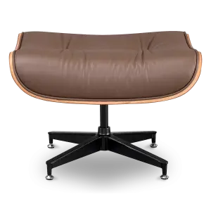 Cavel Lounge Chair Ottoman / Hocker Bruin Leer | Essen Schaal