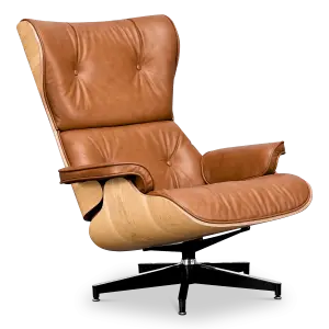 Cavel Lounge Chair Cognac/Bruin Leer | Essen Schalen