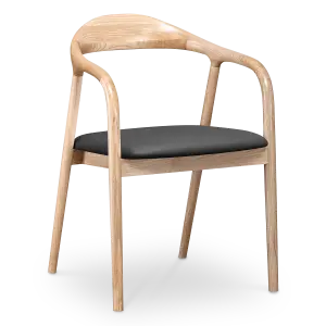Artson Eetkamerstoel | Essen | Zwart PU Leer