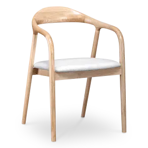 Artson Eetkamerstoel | Essen | Wit Boucle