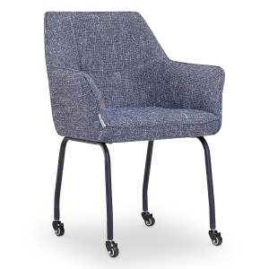 Eetkamerstoel Met Wieltjes Till | Blauw