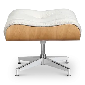Cavel Lounge Chair Ottoman / Hocker Wit Bouclé | Essen Schaal