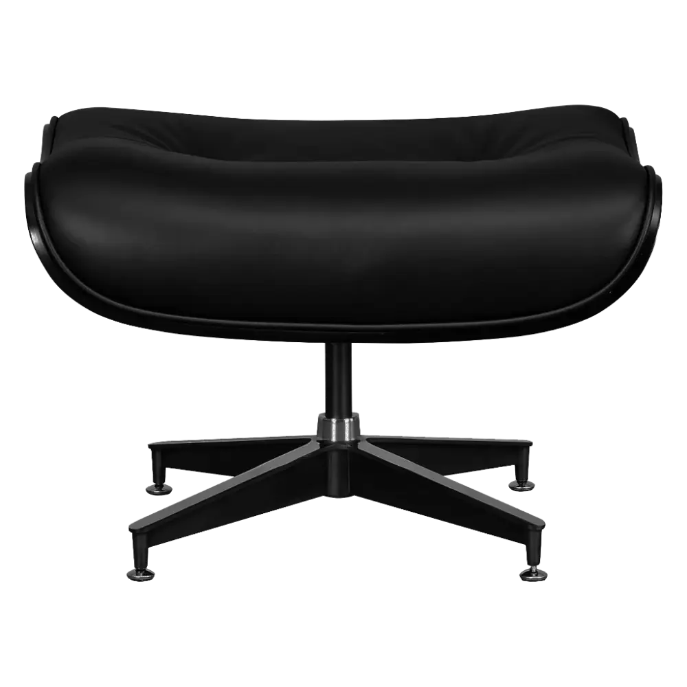 Cavel Lounge Chair Ottoman / Hocker Full Black Edition