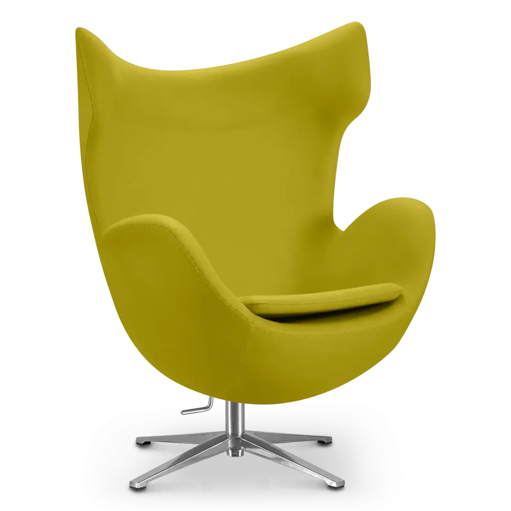 specificaties flag chair groen kasjmier chrome onderstel 