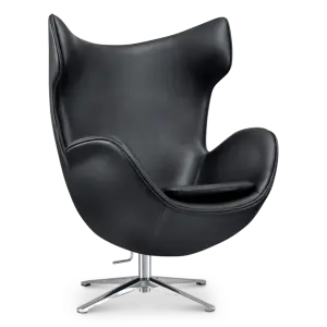 Flag Chair Zwart Leer