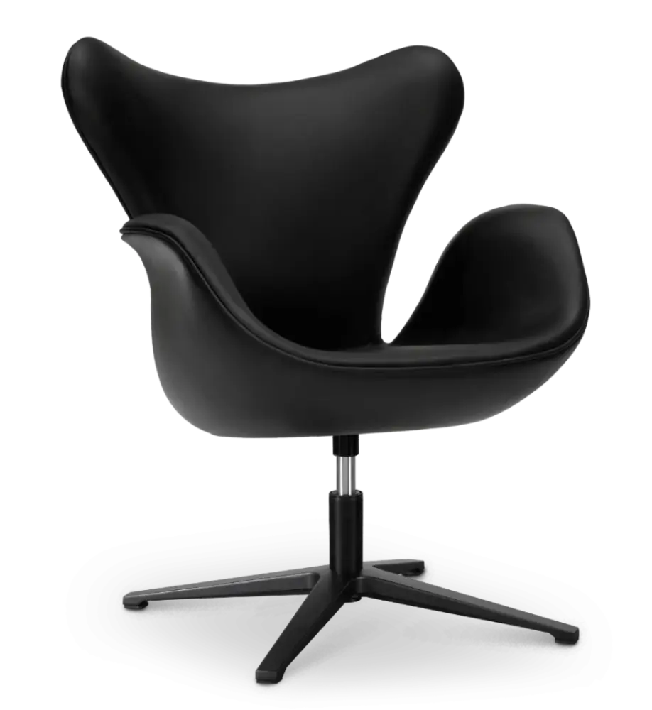 specificaties sean chair zwart leer zwart